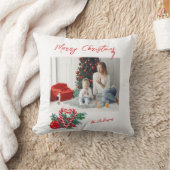 ラブリーキャンディーキャン |クリスマス・ファミリーの写真 クッション (ブランケット)