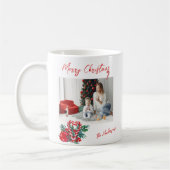 ラブリーキャンディーキャン |クリスマス・ファミリーの写真 コーヒーマグカップ (左)