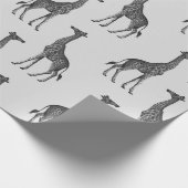 ラブリーキリンプリント ラッピングペーパー (角)