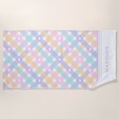 ラブリーギンガムプレイズハート ビーチタオル (正面)