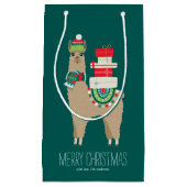 ラブリークリスマスアルパカ スモールペーパーバッグ (正面)