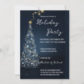 ラブリークリスマスツリーホリデーパーティー招待状 招待状 (正面)