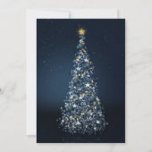 ラブリークリスマスツリーホリデーパーティー招待状 招待状 (裏面)