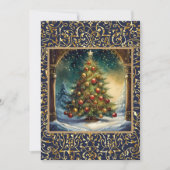 ラブリークリスマスツリーホリデーパーティー 招待状 (正面)