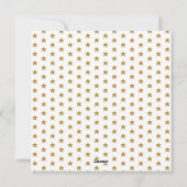 ラブリークリスマスフォトハート金ゴールドグリッタースター シーズンカード (裏面)