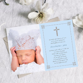ラブリークロスフォトバプテスマ/《キリスト教》洗礼式や命名式招待状 招待状