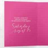 ラブリーグリッターキンセアニェラ 三つ折り招待状 (内部最初)