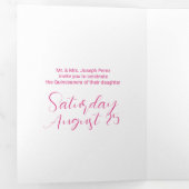 ラブリーグリッターキンセアニェラ 三つ折り招待状 (内部最初)