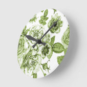 ラブリーグリーンバラ ラウンド壁時計 (傾斜)