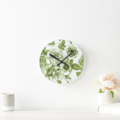 ラブリーグリーンバラ ラウンド壁時計 (ホーム)