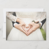 ラブリーグリーンリーブラックカリグラフィー招待状 招待状 (裏面)