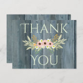 ラブリーグリーン素朴サンキュー ポストカード (正面/裏面)