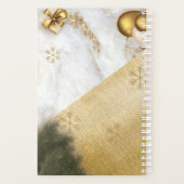 ラブリーグリーン金ゴールドマーブルカスタムやる気を起こさせる引用文 プランナー手帳 (裏面)