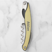 ラブリーグレーと金ゴールド ソムリエナイフ (正面)