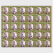 ラブリーグレーポニー ラッピングペーパー (フラット)