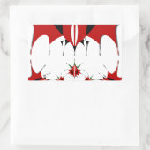 ラブリーケニアシールドフラッグベクトルアートデザインプリント 長方形シール (バッグ)