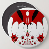 ラブリーケニア国旗。 缶バッジ (正面&裏面)