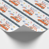 ラブリーコアラ小さな女の子ファーストネームかわいい動物 ラッピングペーパー (角)