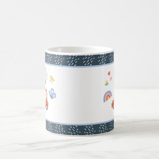 ラブリーコアラ小さな女の子ファーストネームかわいい動物Co コーヒーマグカップ (中央)