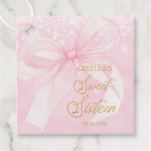 ラブリーコケットピンクリボン弓スウィート16 16 フェイバータグ (正面)