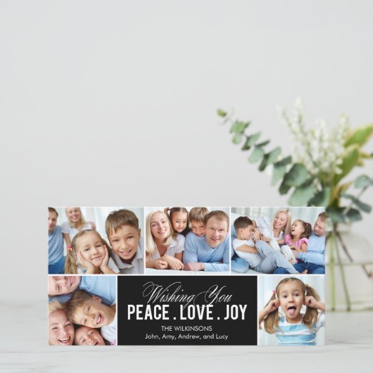 ラブリーコラージュホリデイフォトカード シーズンカード (スタンド正面)