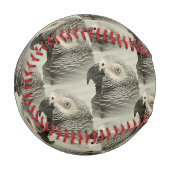 ラブリーコンゴアフリカグレーパロット 野球ボール (正面左)