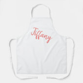 ラブリーコーラルとホワイト エプロン (正面)