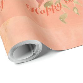 ラブリーコーラルピーチウォーター紙製品 ラッピングペーパー