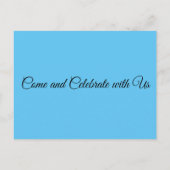 ラブリーゴムダッキー（アヒルちゃん）ベビーシャワー招待状 案内ポストカード (裏面)