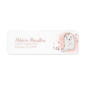 ラブリーゴースト ハロウィンベイビーシャワーラベル ラベル (正面)