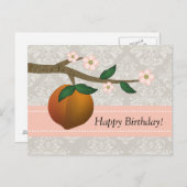 ラブリーサマージョージピーチ&フローラデザイン ポストカード (正面/裏面)