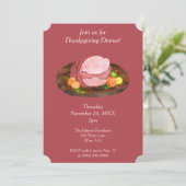 ラブリーサンクスギビングファミリーディナー招待状 招待状 (スタンド正面)