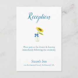 ラブリーサンフラワー披露宴 エンクロージャーカード