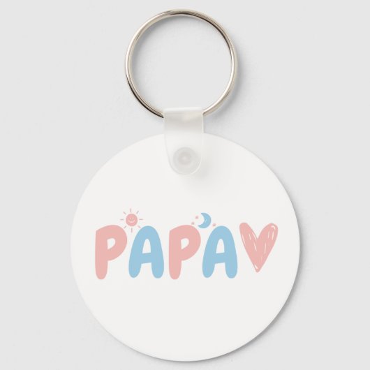 ラブリーサンムーンパパ キーホルダー (正面)
