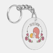 ラブリーザ最高のマママザイデイキーチェーン キーホルダー (正面左)