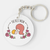 ラブリーザ最高のマママザイデイキーチェーン キーホルダー (裏面)