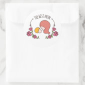 ラブリーザ最高のマ母の日のシール ラウンドシール (バッグ)