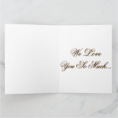 ラブリーシルバー記念素晴らしのカスタム写真 カード (内部)