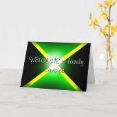 ラブリージャマイカのグリーティングカードへようこそ カード (黄色い花)