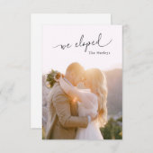 ラブリースクリプトの写真結婚発表を中止 案内状 (正面/裏面)