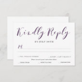 ラブリースクリプトRSVP |結婚式 出欠カード (正面/裏面)