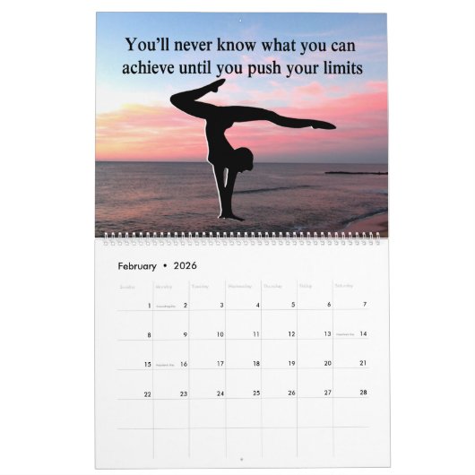 ラブリーズインスパイア体操引用文カレンダー カレンダー (2月 2026)