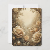 ラブリーズバラの花嫁 招待状 (裏面)