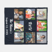 ラブリーズ結婚コラージュ フリースブランケット (正面(横))