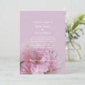 ラブリーソフトピンクさくらんぼブロッサム春の結婚式 招待状 (スタンド正面)