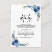 ラブリーダスティブルー結婚フローラ詳細 エンクロージャーカード (正面)