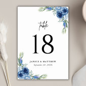 ラブリーダスティブルー結婚フローラ テーブルナンバー