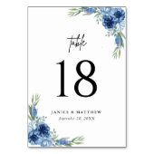 ラブリーダスティブルー結婚フローラ テーブルナンバー (正面)