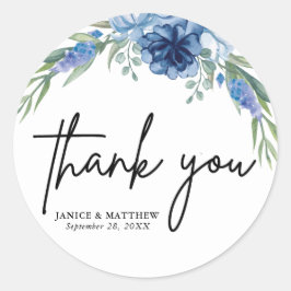 ラブリーダスティブルー結婚フローラ ラウンドシール