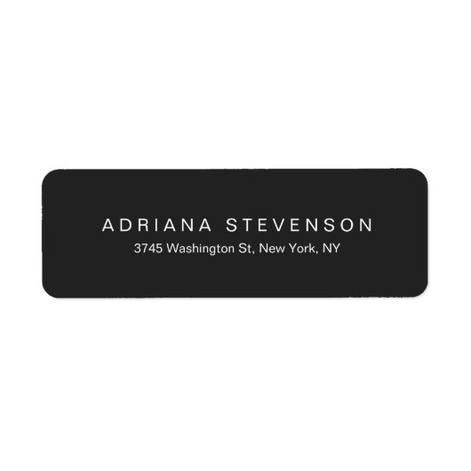 ラブリーダークグレーキュートモダンプロフェッショナル ラベル (正面)